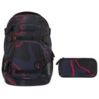 coocazoo MATE Schulrucksack-Set 2tlg Lava Lines