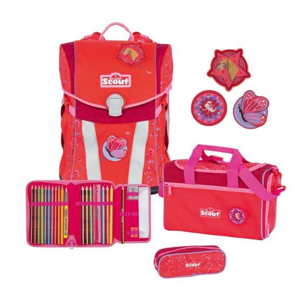 Scout Sunny Funny Snaps Schulranzen Set 4tlg Country  - Onlineshop Southbag