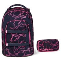 Satch Pack Schulrucksack-Set 2tlg Pink Supreme